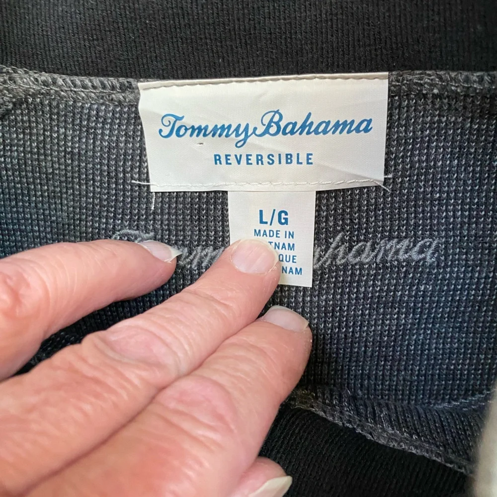 Men’s Tommy Bahama Reversible Gray Zip Vest